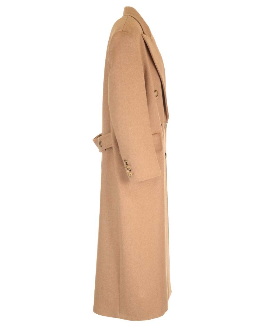MAX MARA Бежевое шерстяное пальто, фото 3