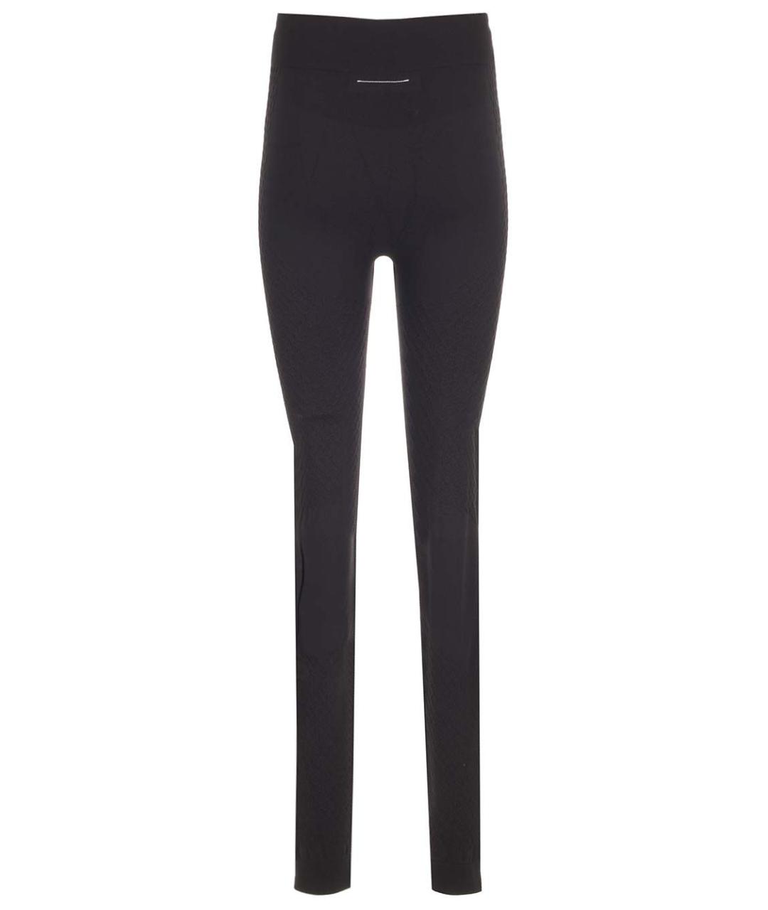 MM6 MAISON MARGIELA Черные полиамидовые леггинсы и велосипедки, фото 2