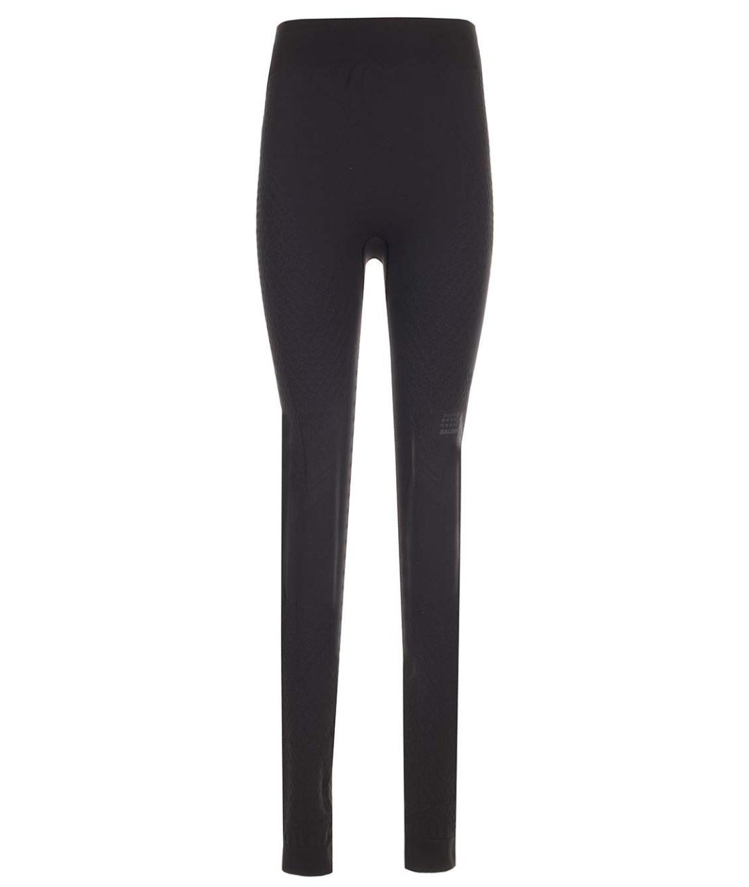 MM6 MAISON MARGIELA Черные полиамидовые леггинсы и велосипедки, фото 1