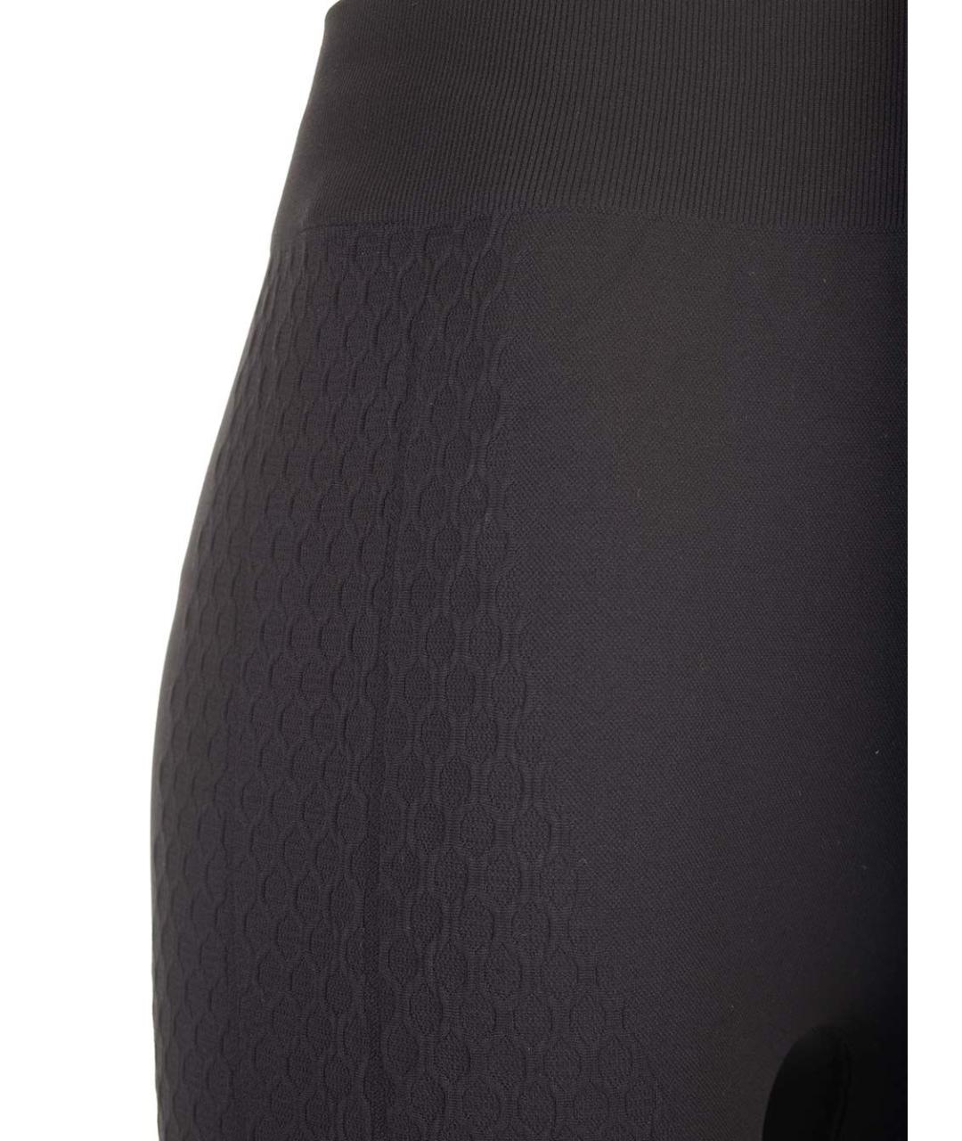 MM6 MAISON MARGIELA Черные полиамидовые леггинсы и велосипедки, фото 4