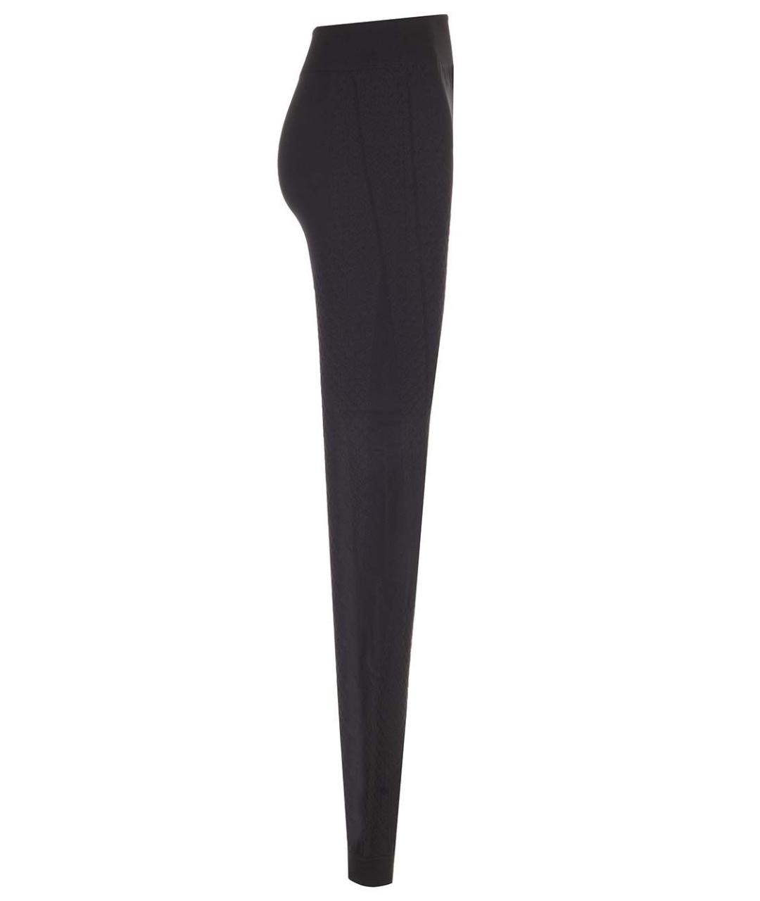 MM6 MAISON MARGIELA Черные полиамидовые леггинсы и велосипедки, фото 3