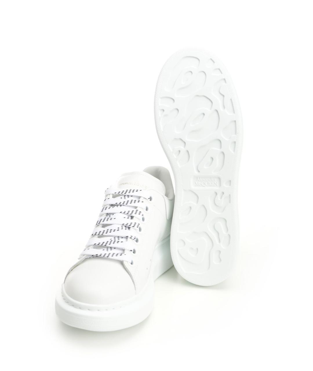 ALEXANDER MCQUEEN Белые кожаные кеды, фото 5