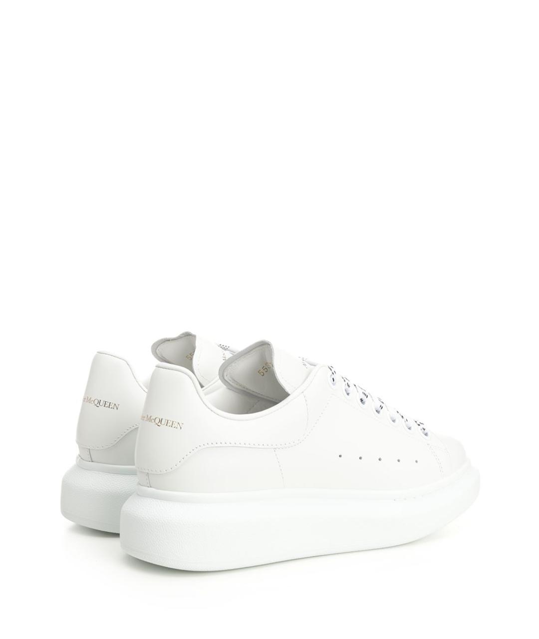 ALEXANDER MCQUEEN Белые кожаные кеды, фото 3