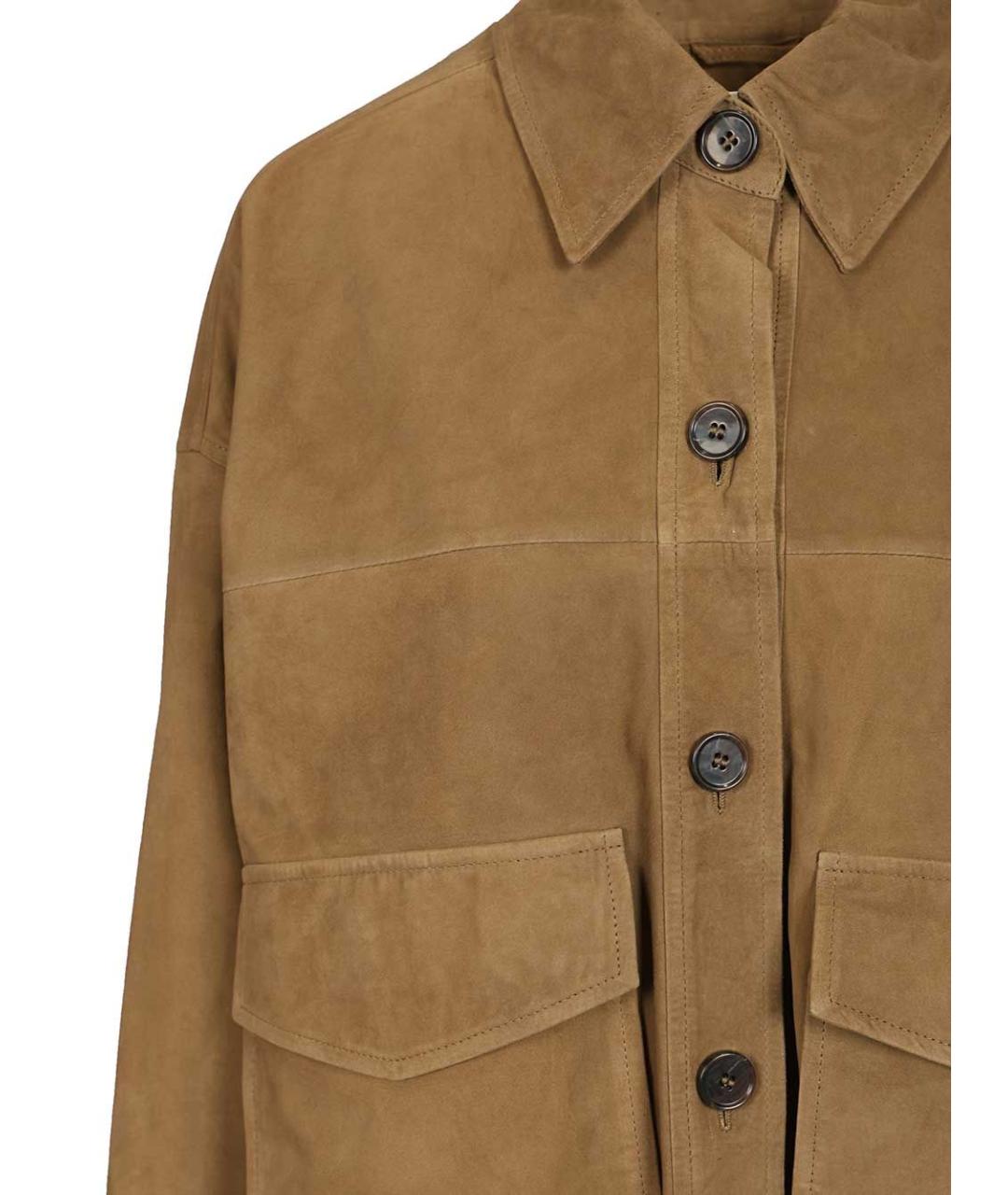 ARMA Коричневая замшевая куртка, фото 4