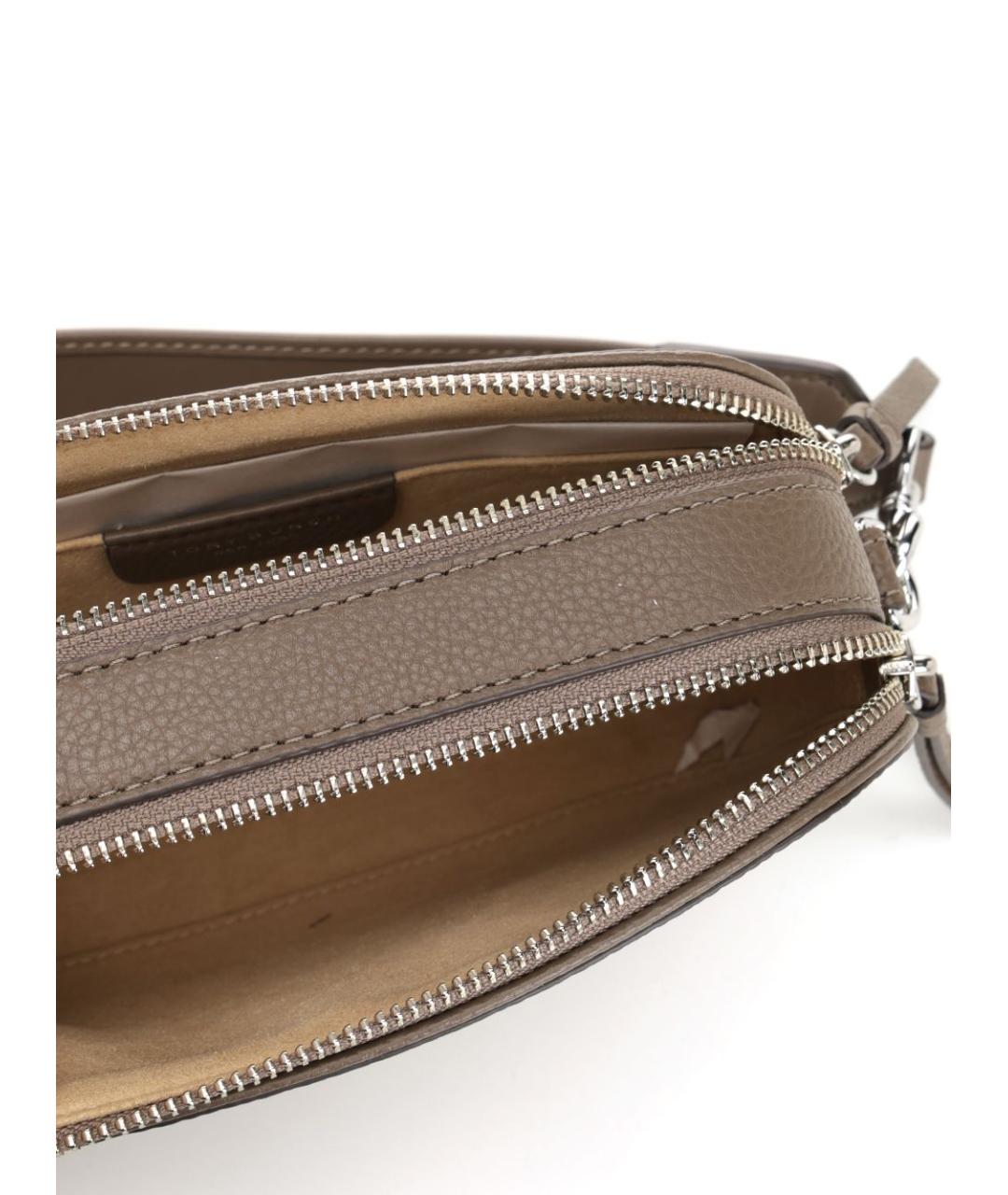 TORY BURCH Коричневая кожаная сумка через плечо, фото 4