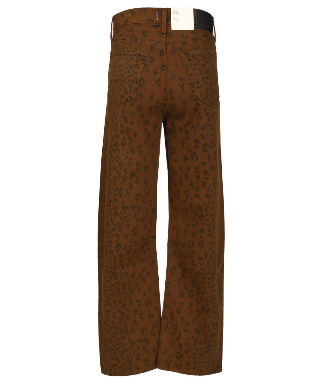 Citizien Of Humanity Коричневые хлопковые прямые джинсы, фото 2