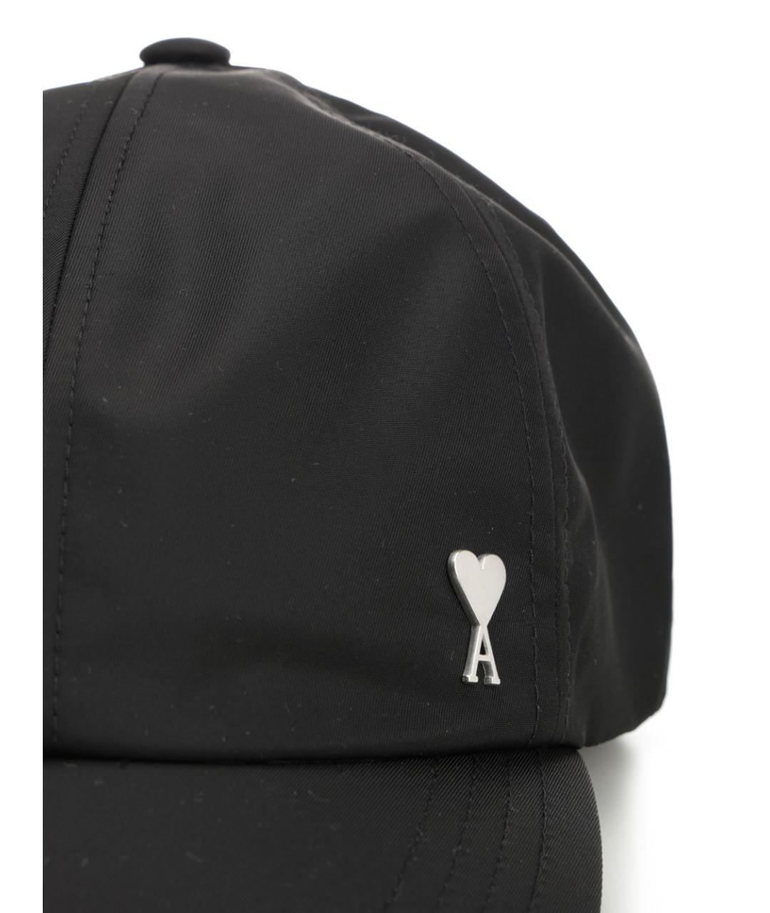 Ami Paris Черная хлопковая кепка/бейсболка, фото 4