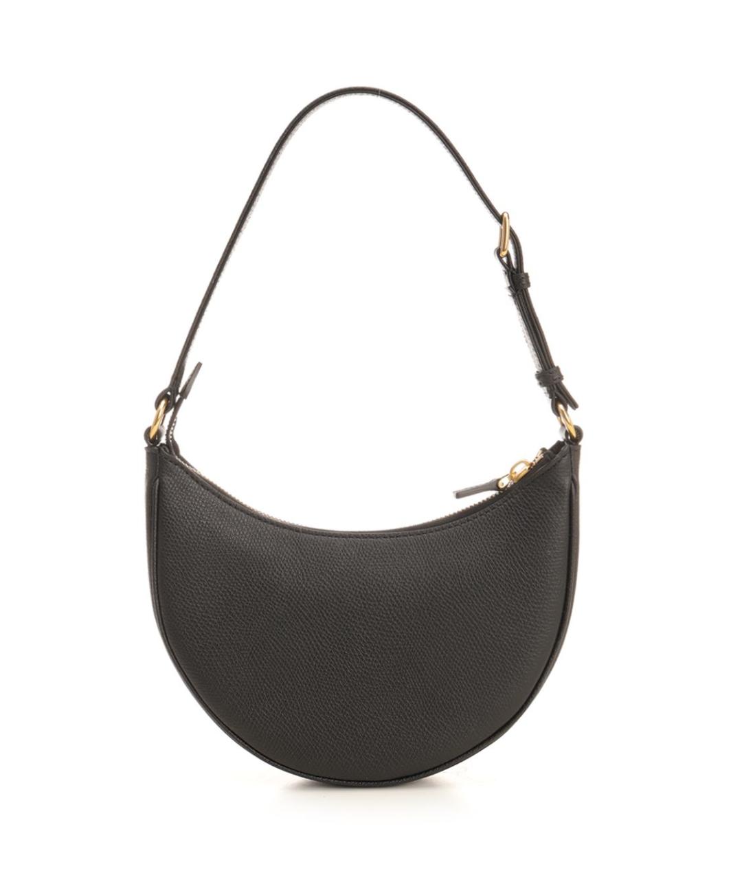 VALENTINO Черная кожаная сумка через плечо, фото 3