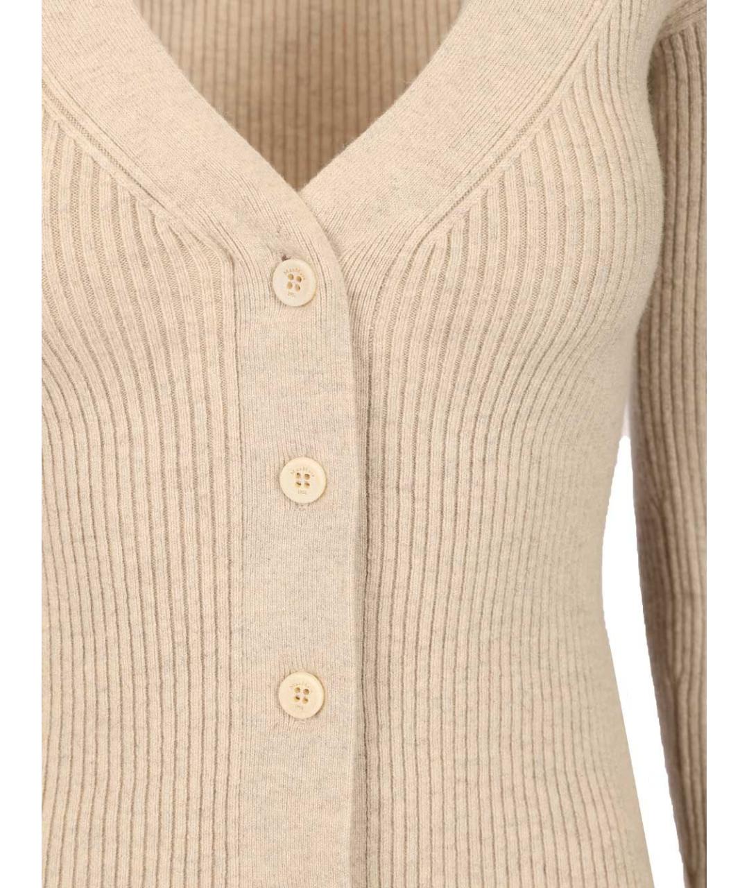 MAX MARA Бежевый шерстяной джемпер / свитер, фото 4