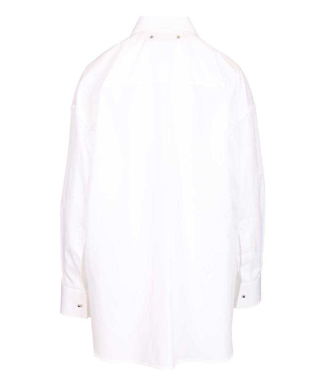 GOLDEN GOOSE DELUXE BRAND Белая хлопковая рубашка, фото 2