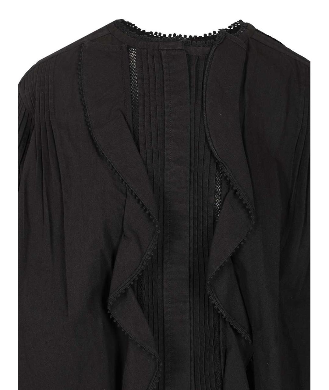 ISABEL MARANT Черная хлопковая рубашка, фото 4