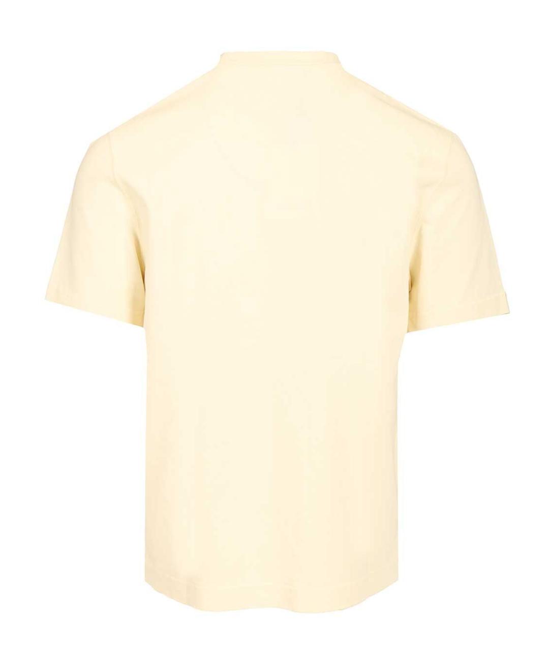 JACQUEMUS Бежевая хлопковая футболка, фото 2