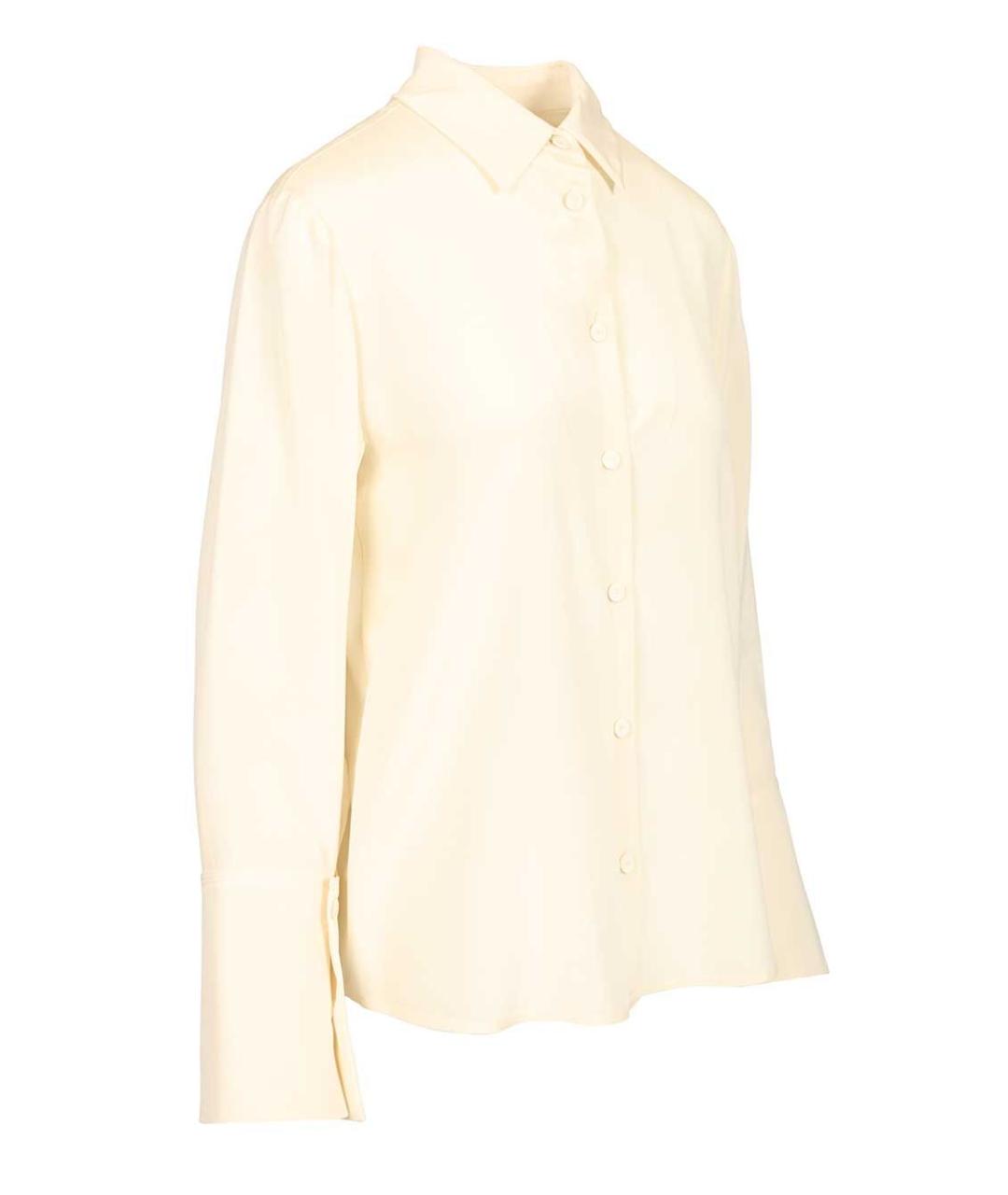 MAX MARA Бежевая шелковая рубашка, фото 3