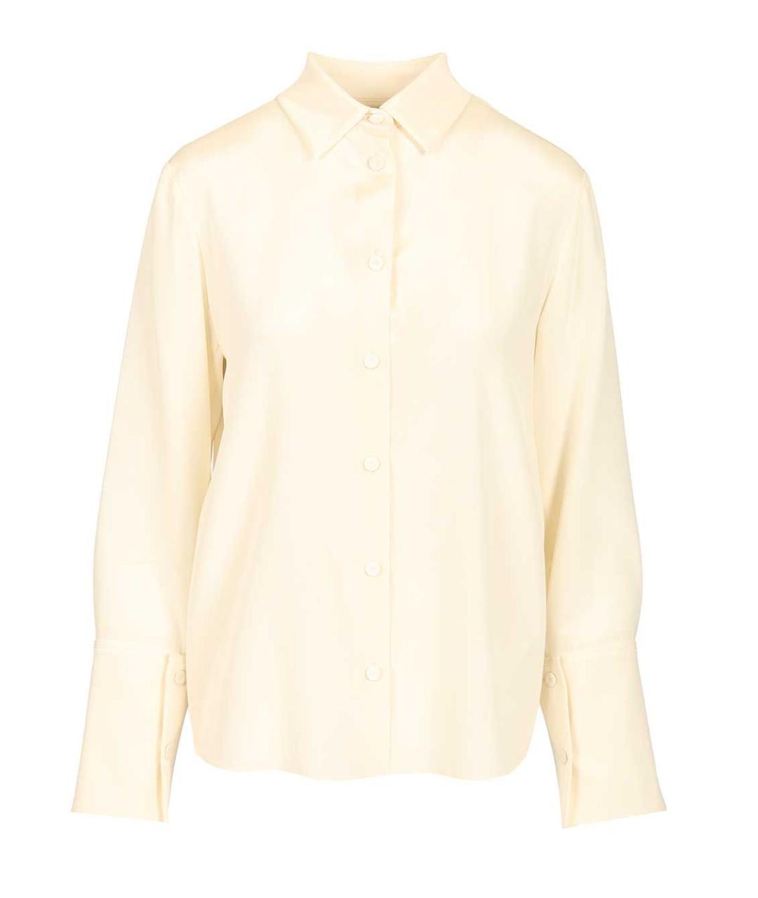 MAX MARA Бежевая шелковая рубашка, фото 1