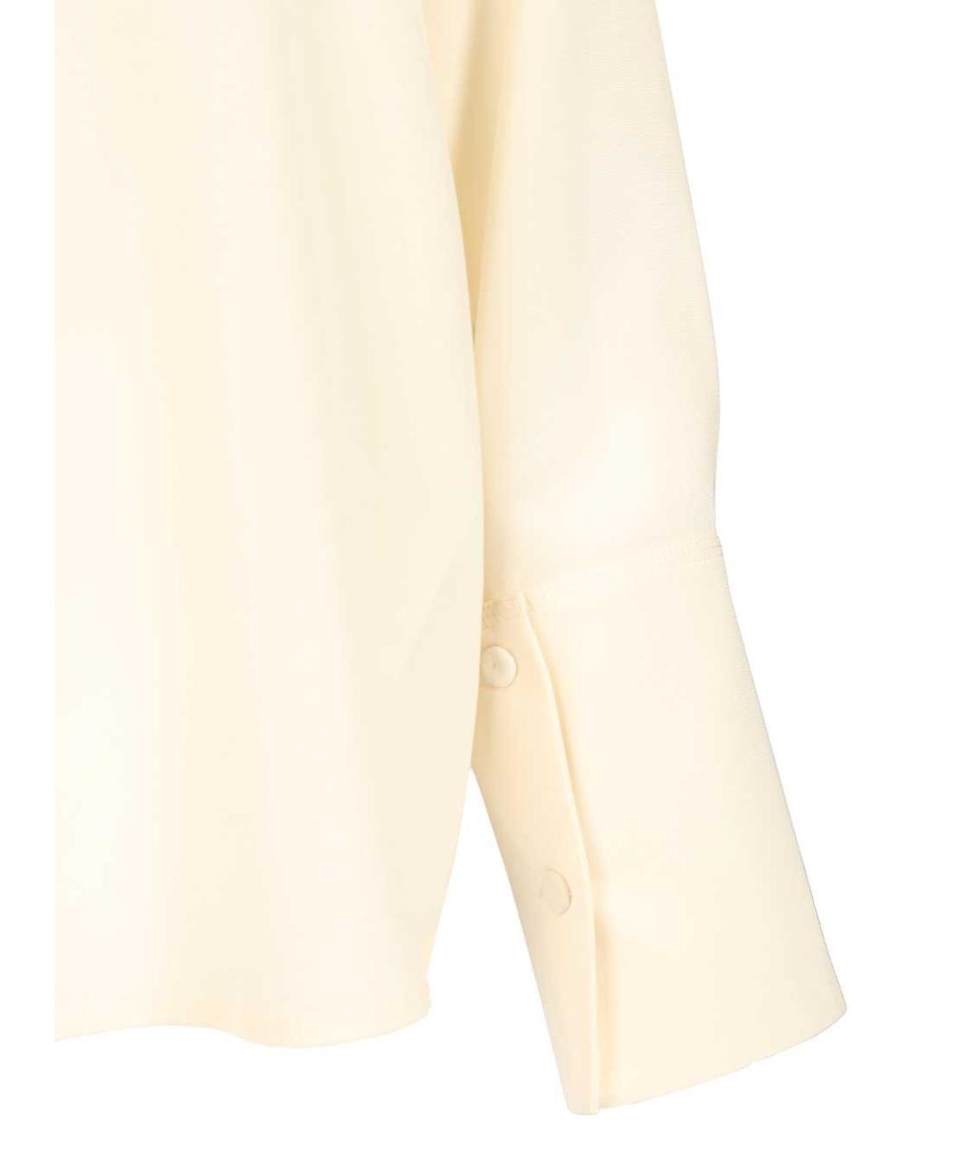 MAX MARA Бежевая шелковая рубашка, фото 5