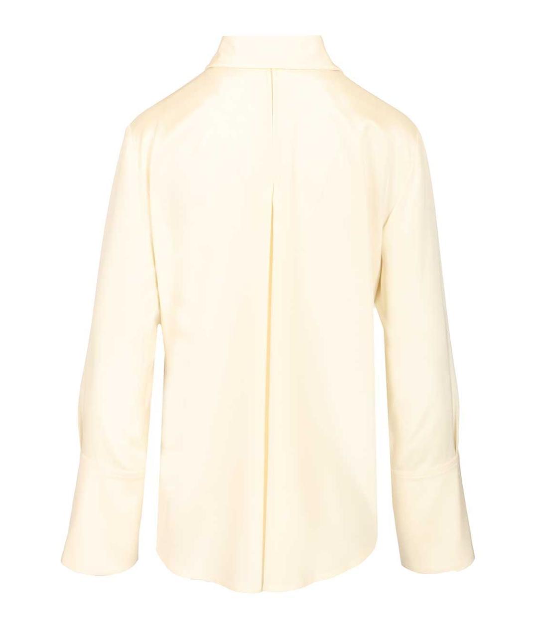 MAX MARA Бежевая шелковая рубашка, фото 2