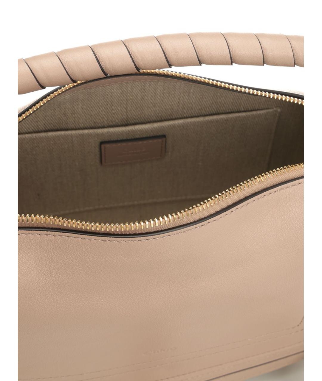 CHLOE Бежевая кожаная сумка через плечо, фото 4