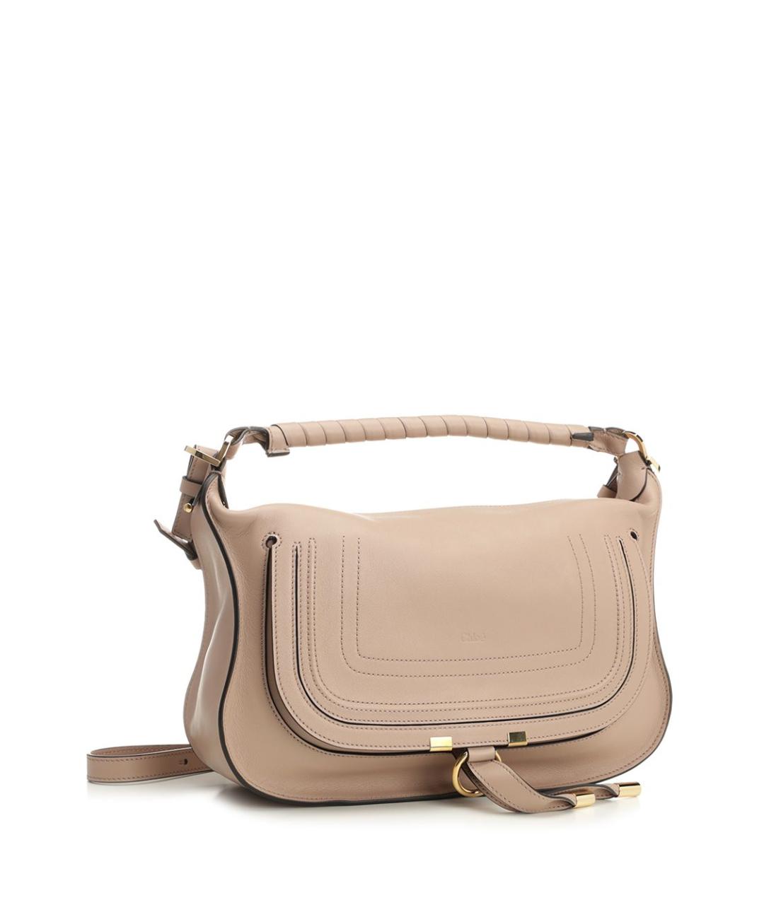 CHLOE Бежевая кожаная сумка через плечо, фото 2