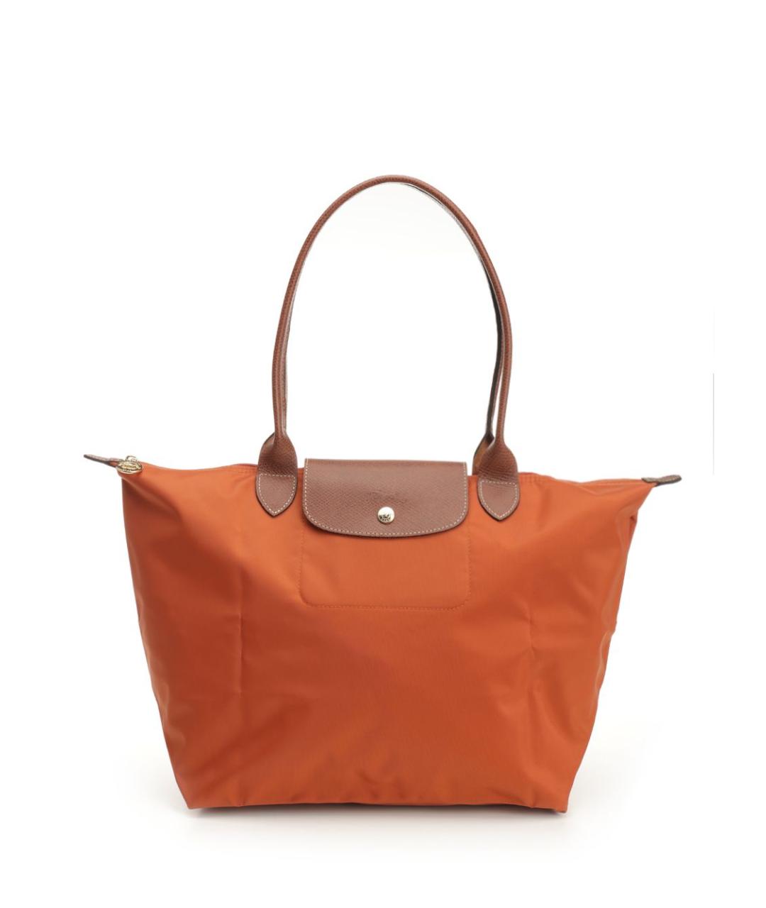 LONGCHAMP Оранжевая тканевая сумка тоут, фото 1