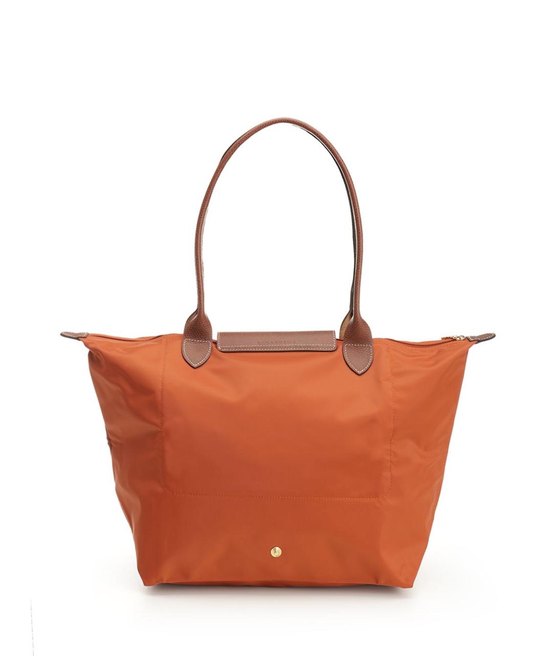 LONGCHAMP Оранжевая тканевая сумка тоут, фото 3