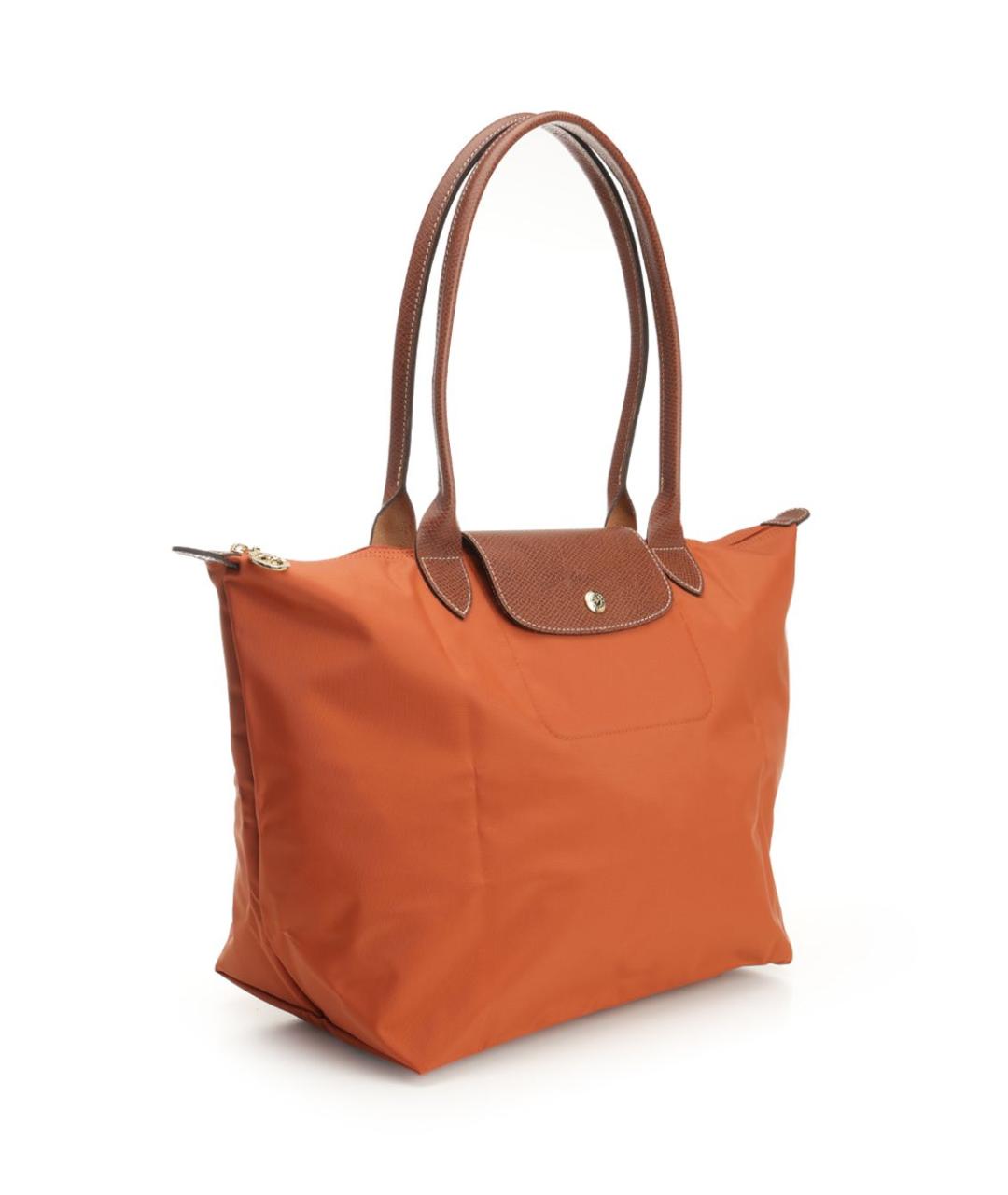 LONGCHAMP Оранжевая тканевая сумка тоут, фото 2