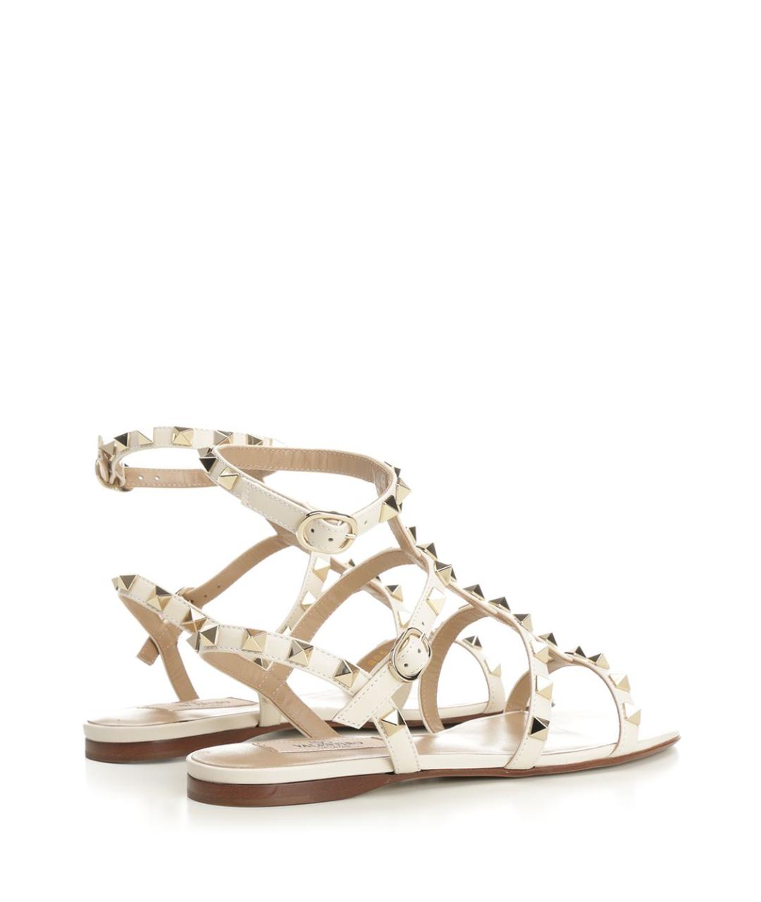 VALENTINO Белые кожаные сандалии, фото 3