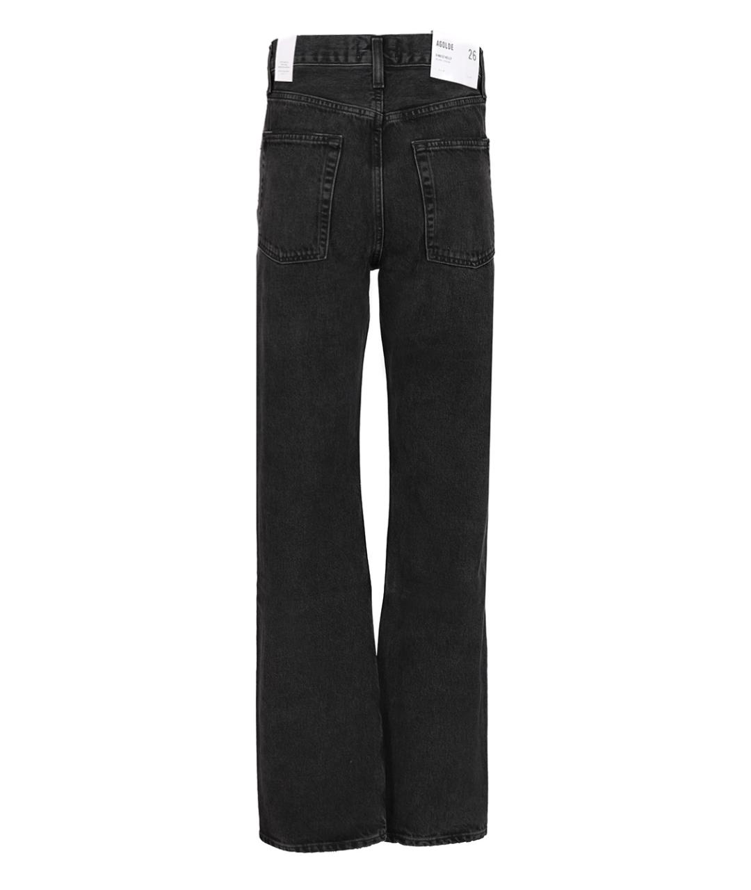 AGOLDE Черные хлопковые прямые джинсы, фото 2