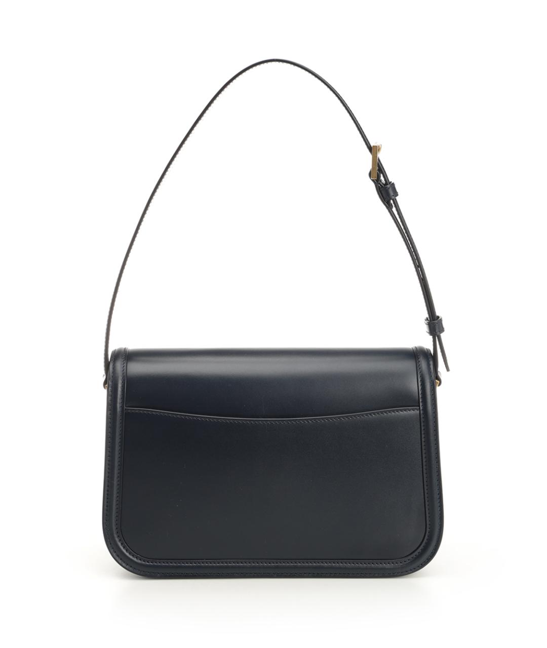SAINT LAURENT Темно-синяя кожаная сумка через плечо, фото 3