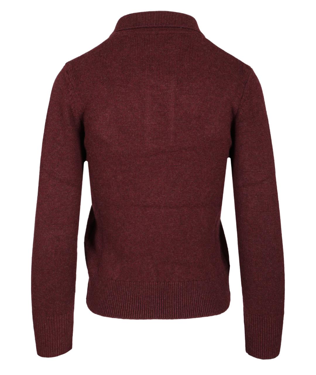 ISABEL MARANT ETOILE Бордовый шерстяной джемпер / свитер, фото 2