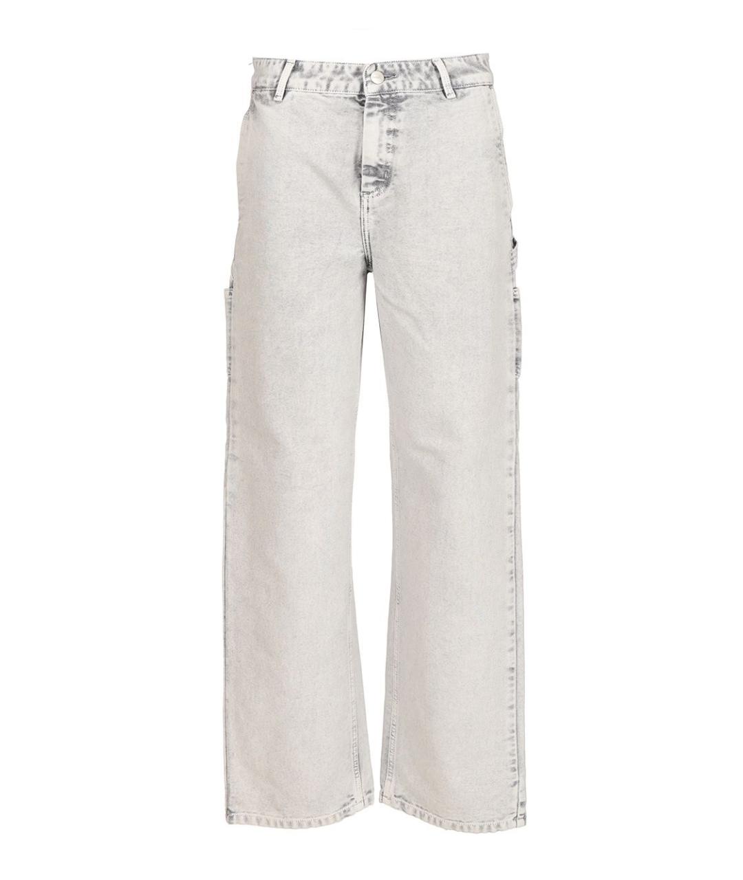 CARHARTT WIP Серые хлопковые прямые джинсы, фото 1