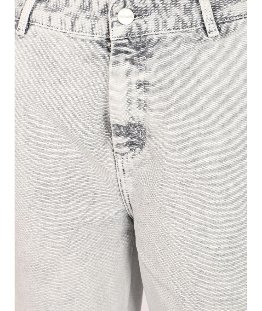 CARHARTT WIP Серые хлопковые прямые джинсы, фото 4