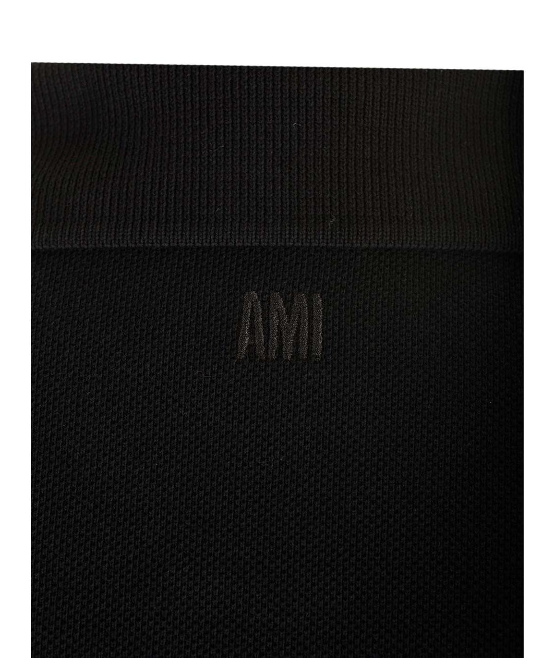 Ami Paris Черная хлопковая футболка, фото 5