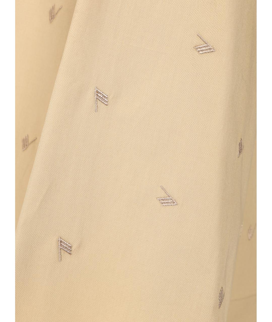 THE ATTICO Бежевая хлопковая блузы, фото 4