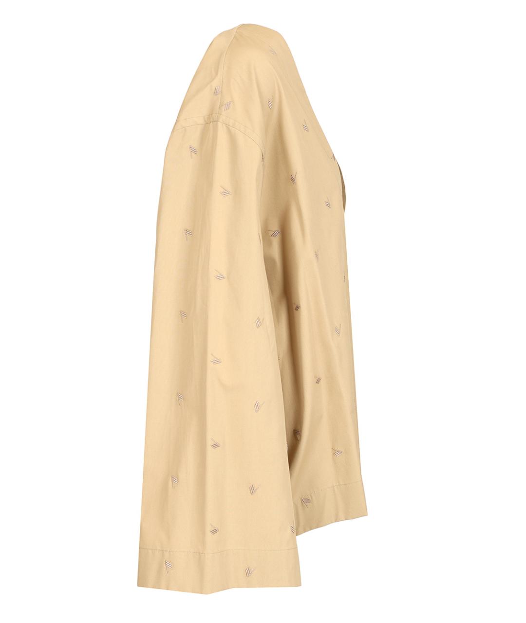 THE ATTICO Бежевая хлопковая блузы, фото 3