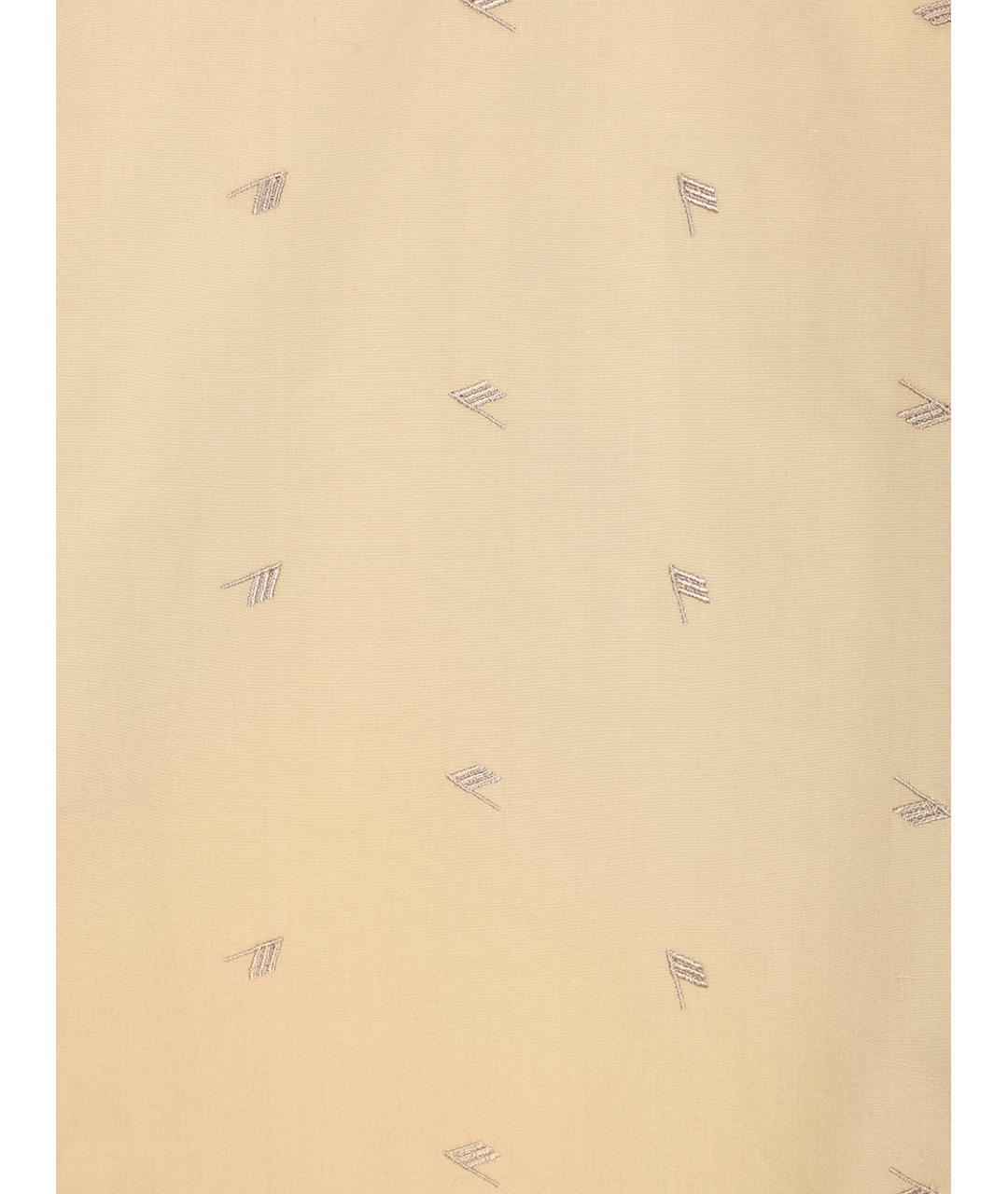 THE ATTICO Бежевая хлопковая блузы, фото 5