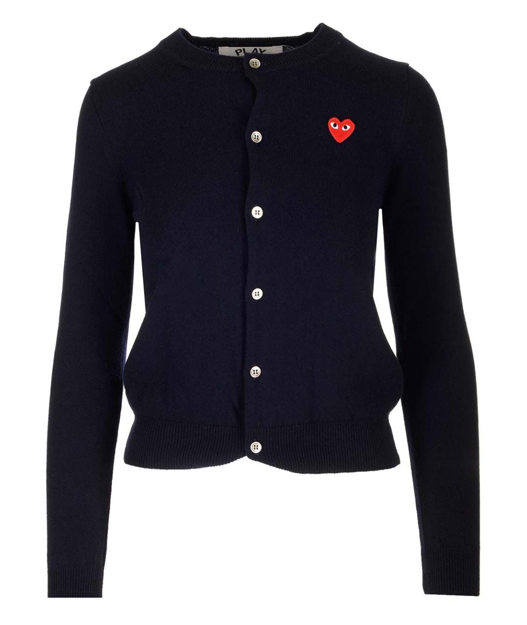 COMME DES GARÇONS PLAY Синий шерстяной джемпер / свитер, фото 1