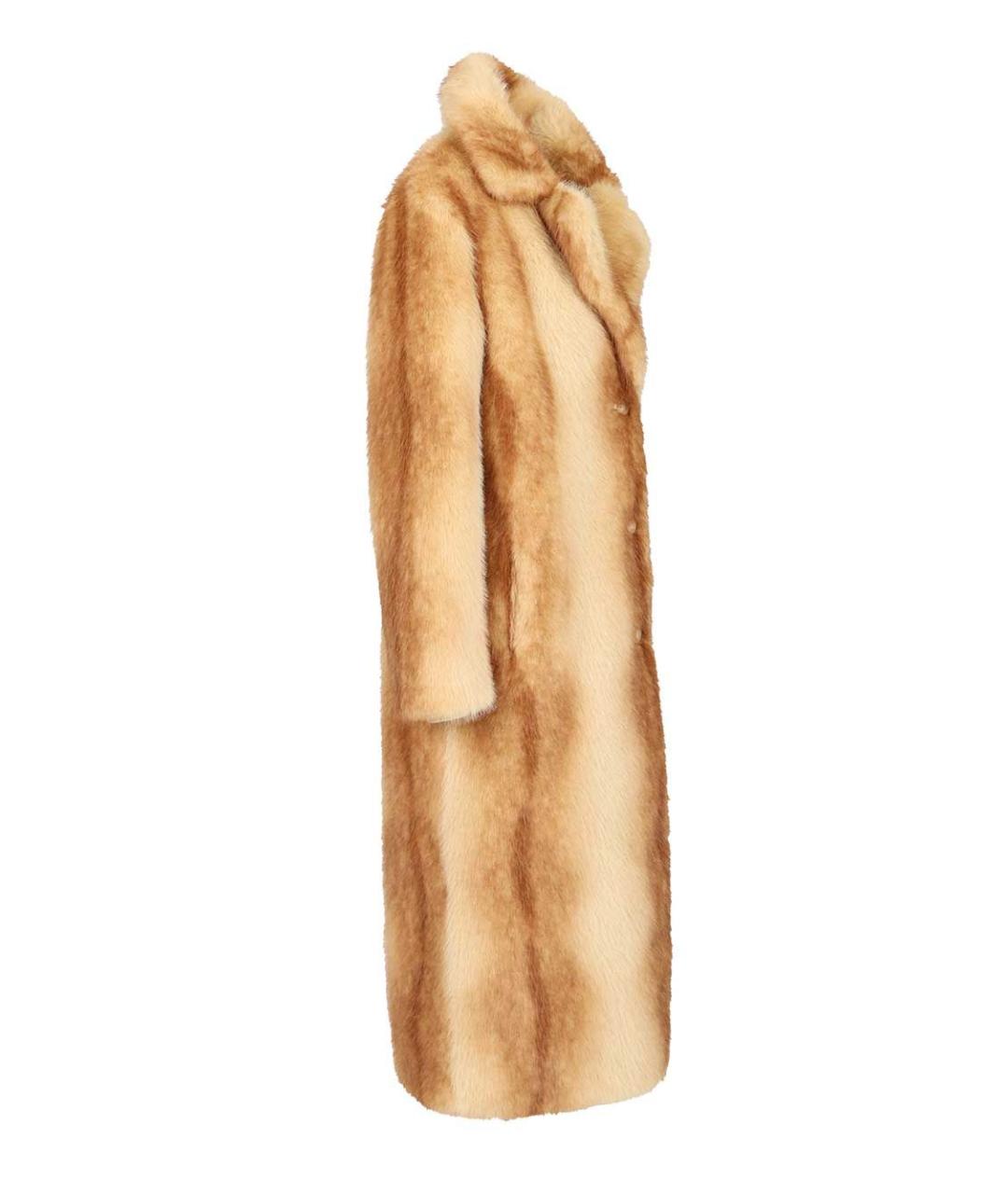 STAND STUDIO Коричневая полиэстеровая шуба, фото 3