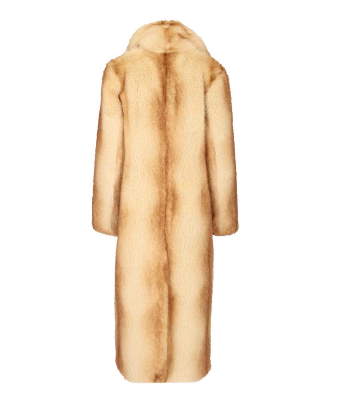 STAND STUDIO Коричневая полиэстеровая шуба, фото 2