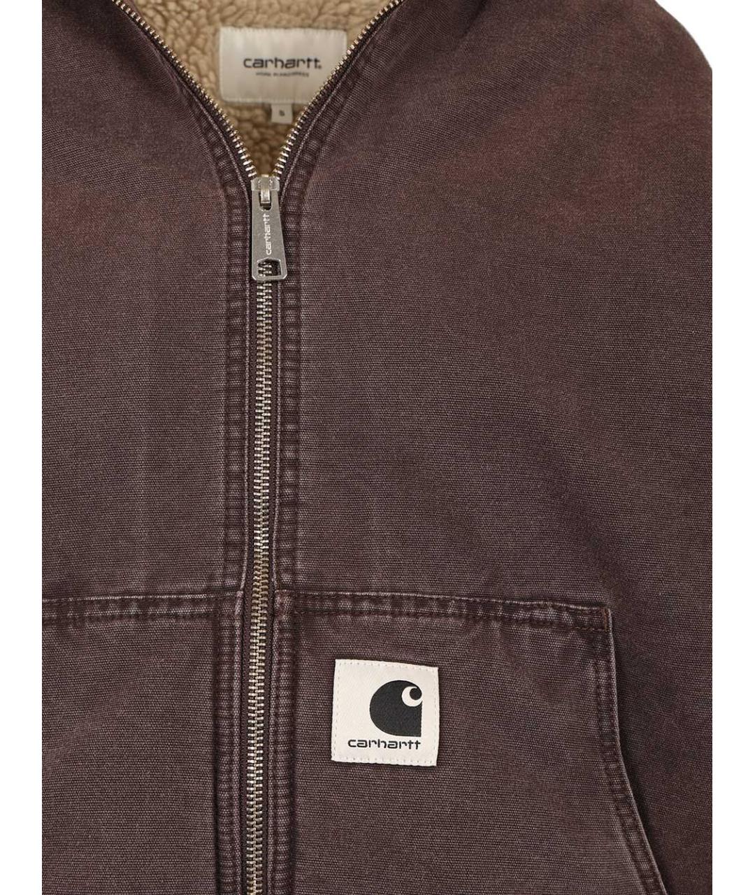 CARHARTT WIP Коричневая хлопковая куртка, фото 4