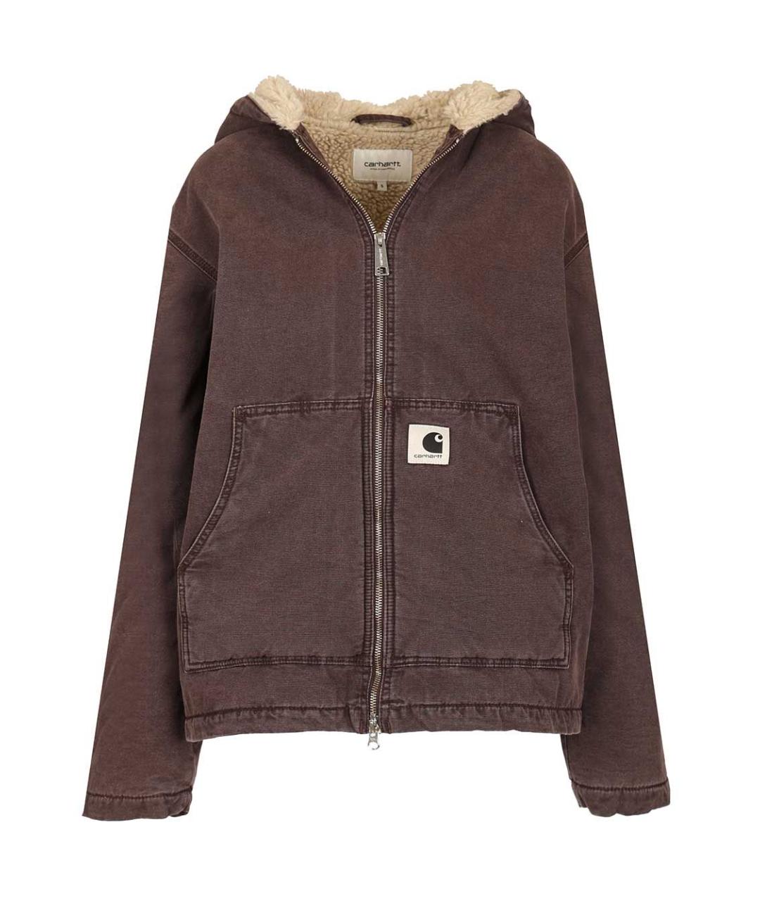 CARHARTT WIP Коричневая хлопковая куртка, фото 1