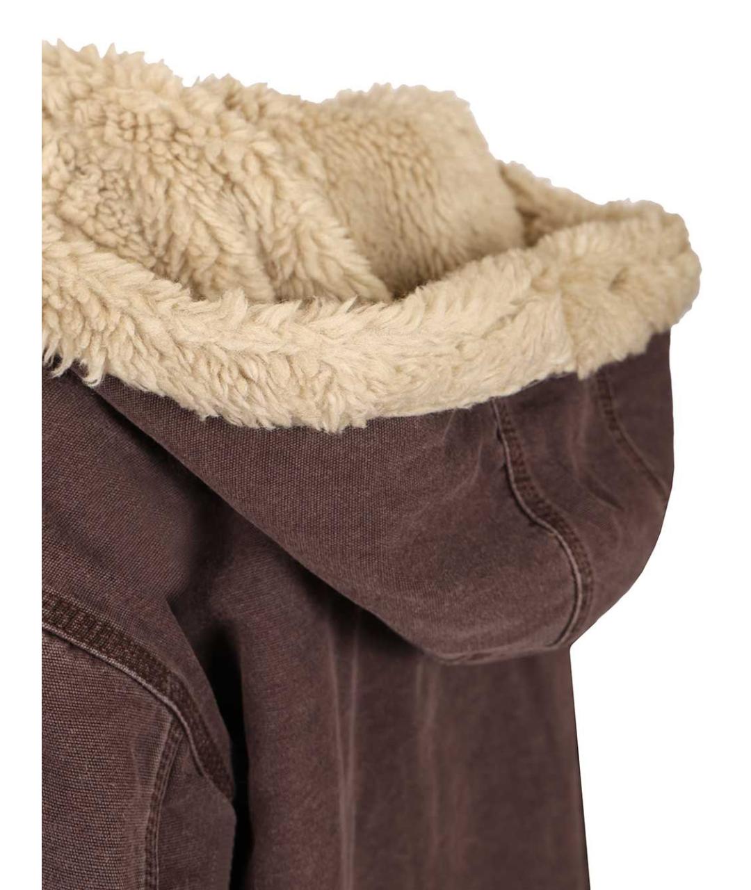 CARHARTT WIP Коричневая хлопковая куртка, фото 5