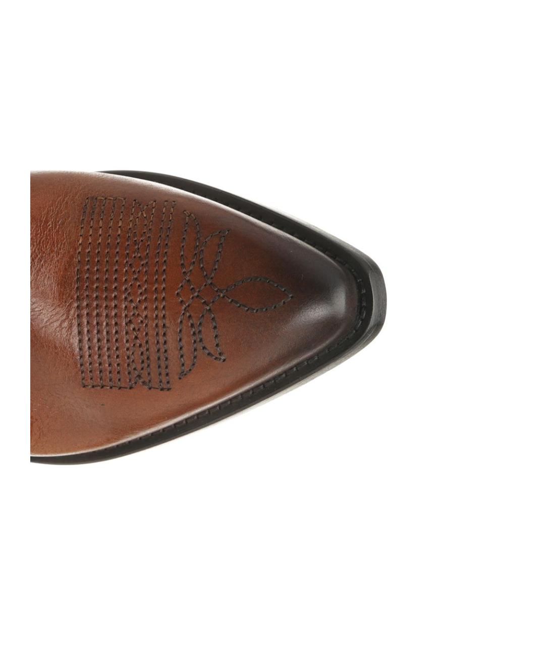 GOLDEN GOOSE DELUXE BRAND Коричневые кожаные сапоги, фото 4