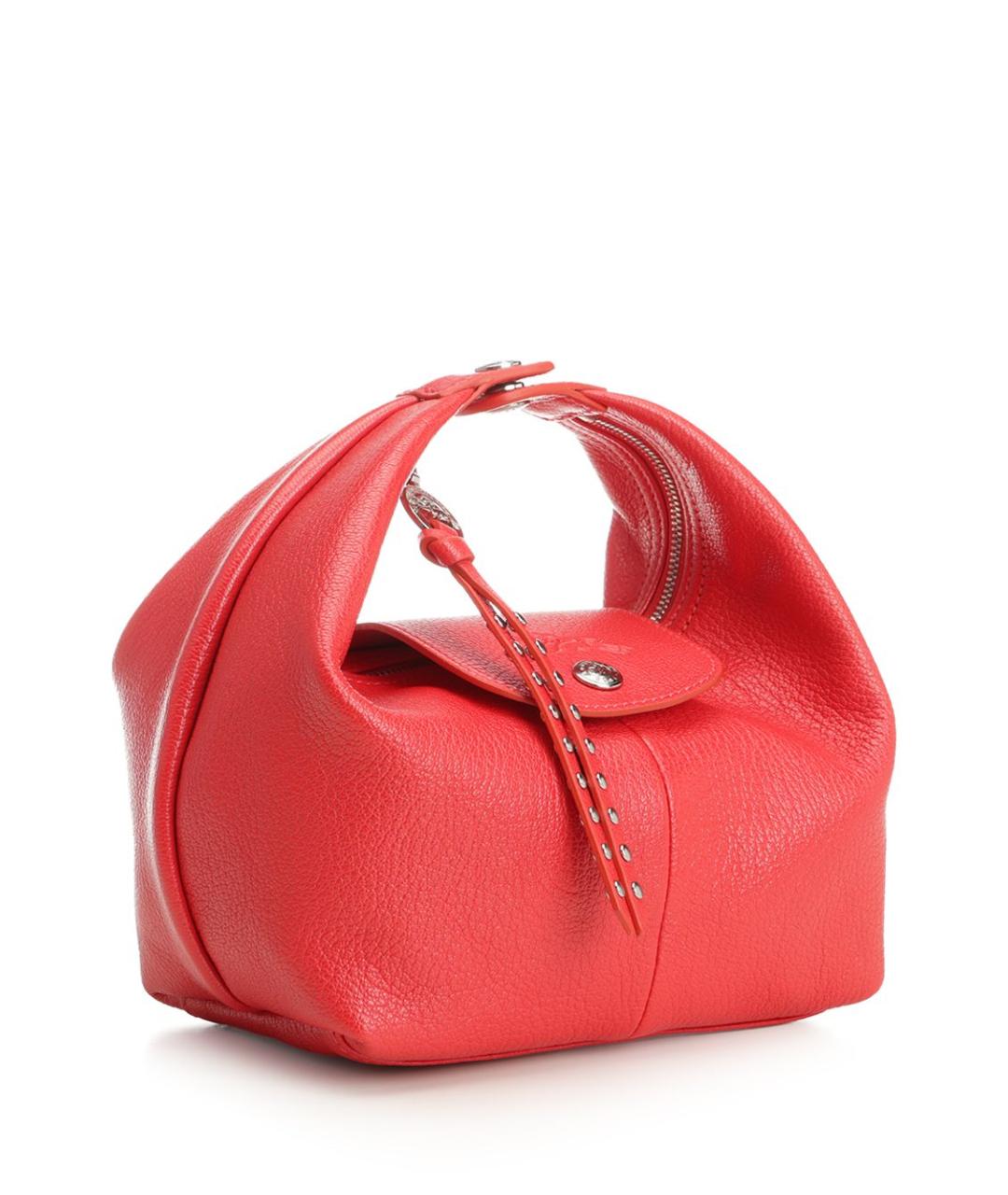 LONGCHAMP Красная кожаная сумка с короткими ручками, фото 2