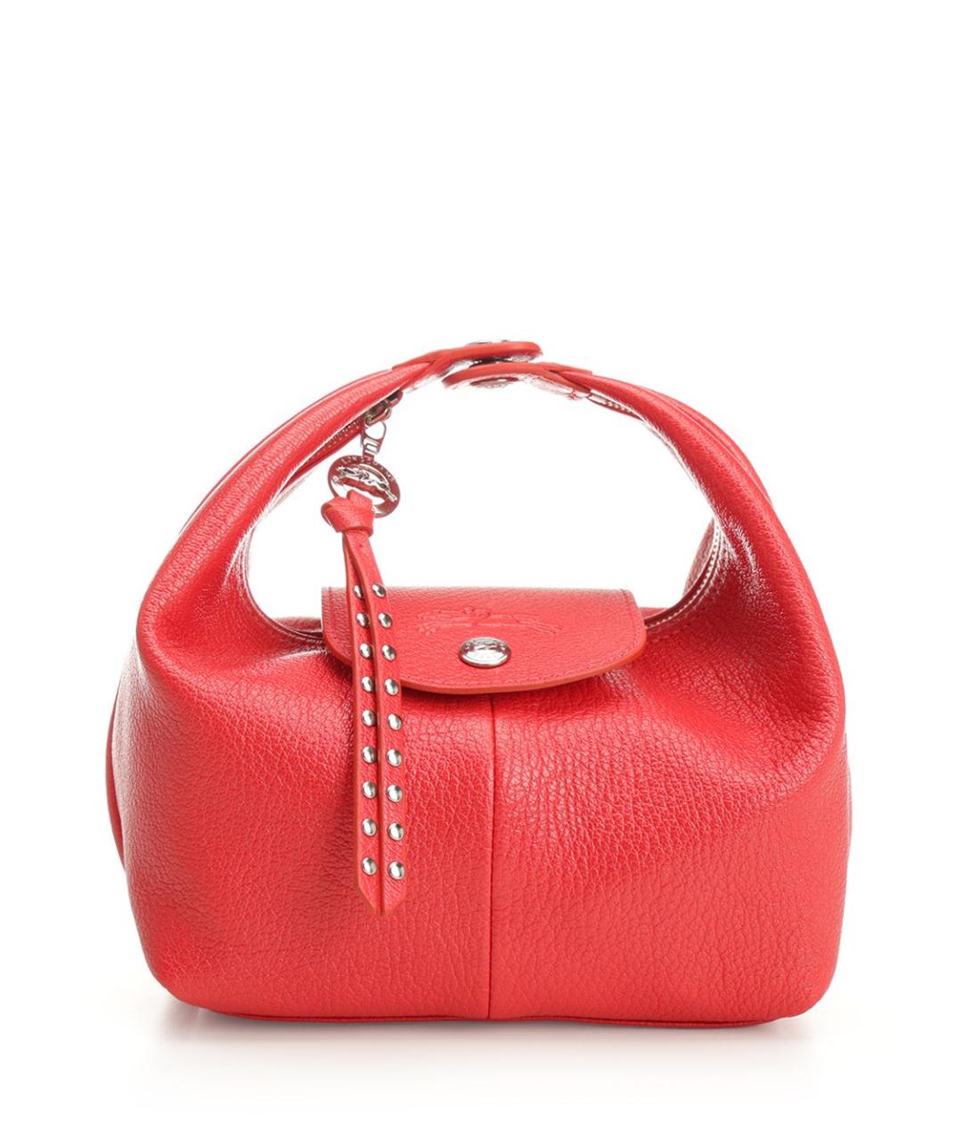 LONGCHAMP Красная кожаная сумка с короткими ручками, фото 1