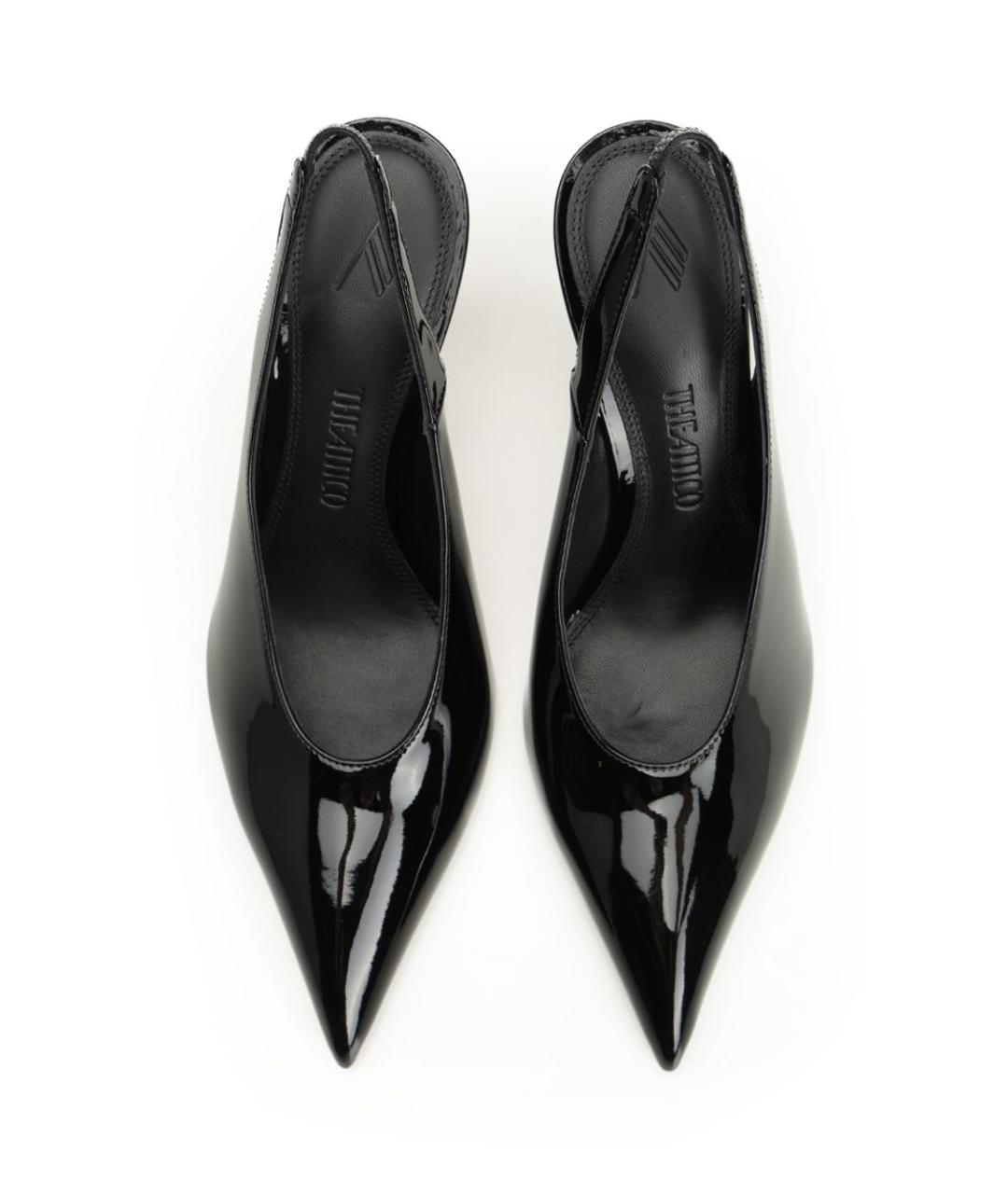 THE ATTICO Черные кожаные туфли, фото 5