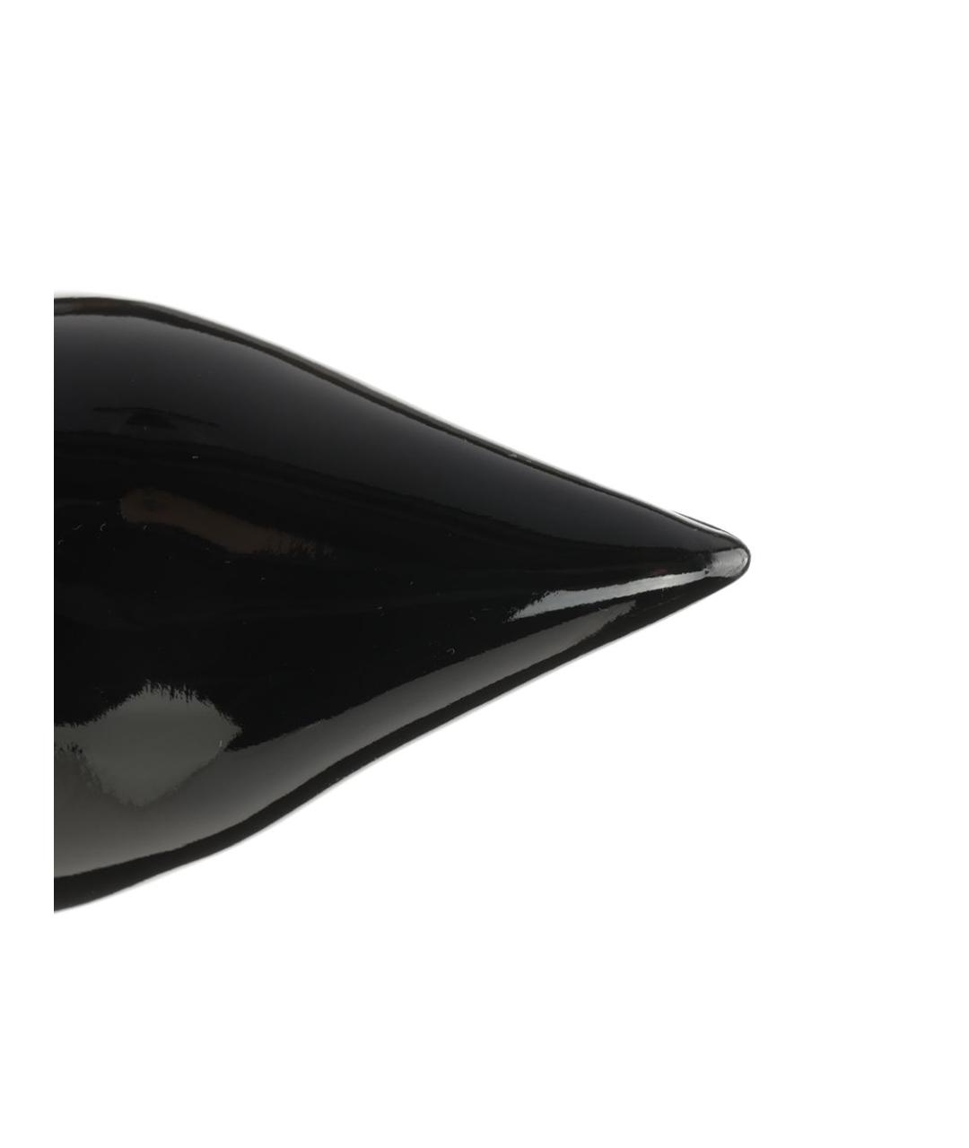 THE ATTICO Черные кожаные туфли, фото 4