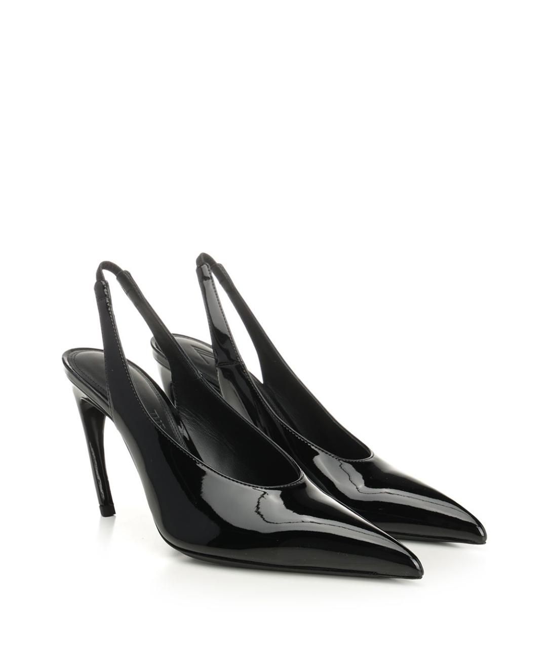 THE ATTICO Черные кожаные туфли, фото 2