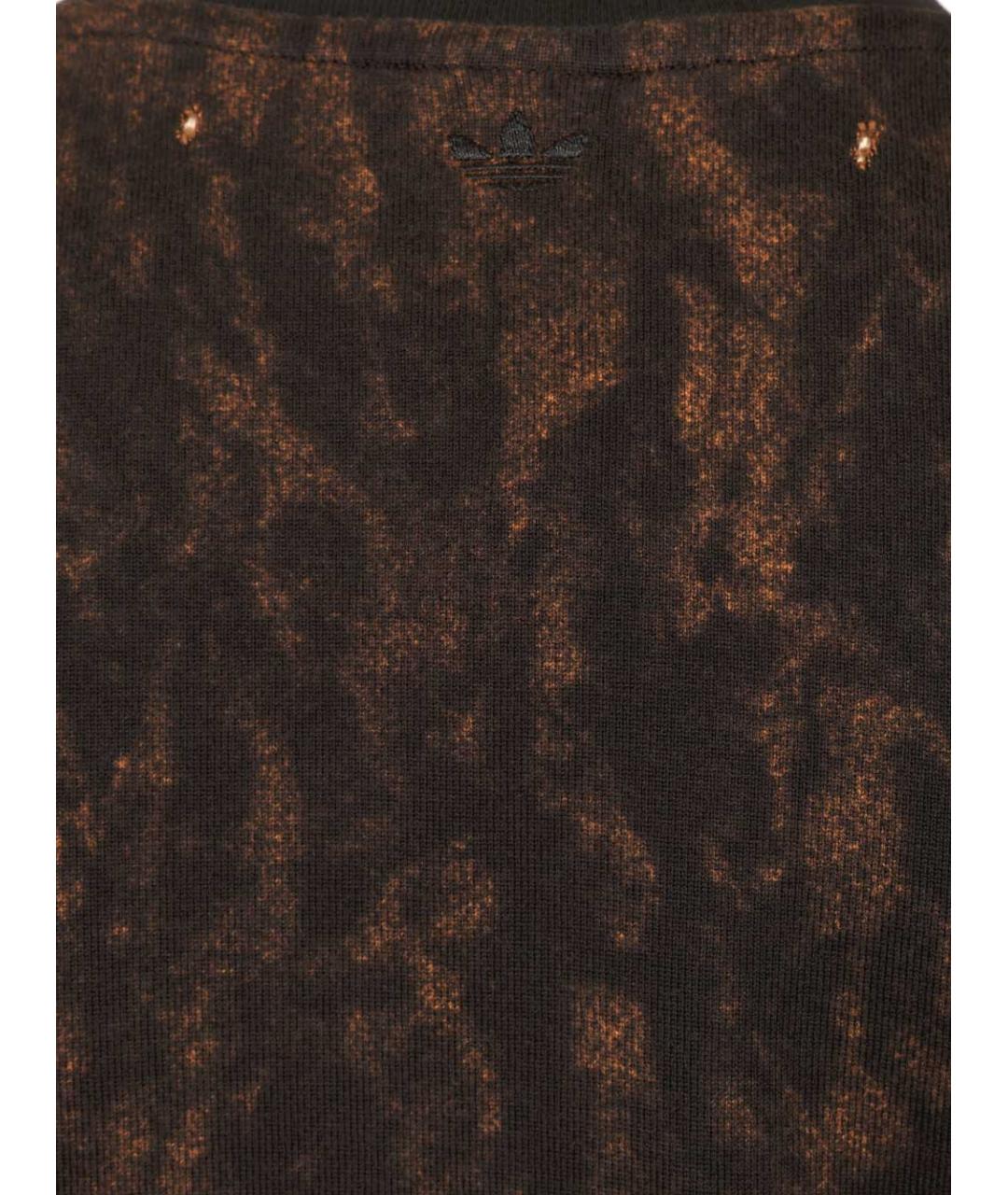 ADIDAS Черная хлопковая футболка, фото 4