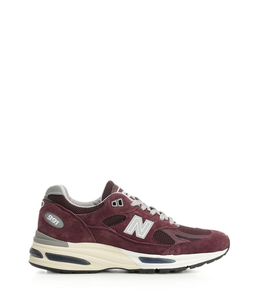 NEW BALANCE Бордовые замшевые кроссовки, фото 1
