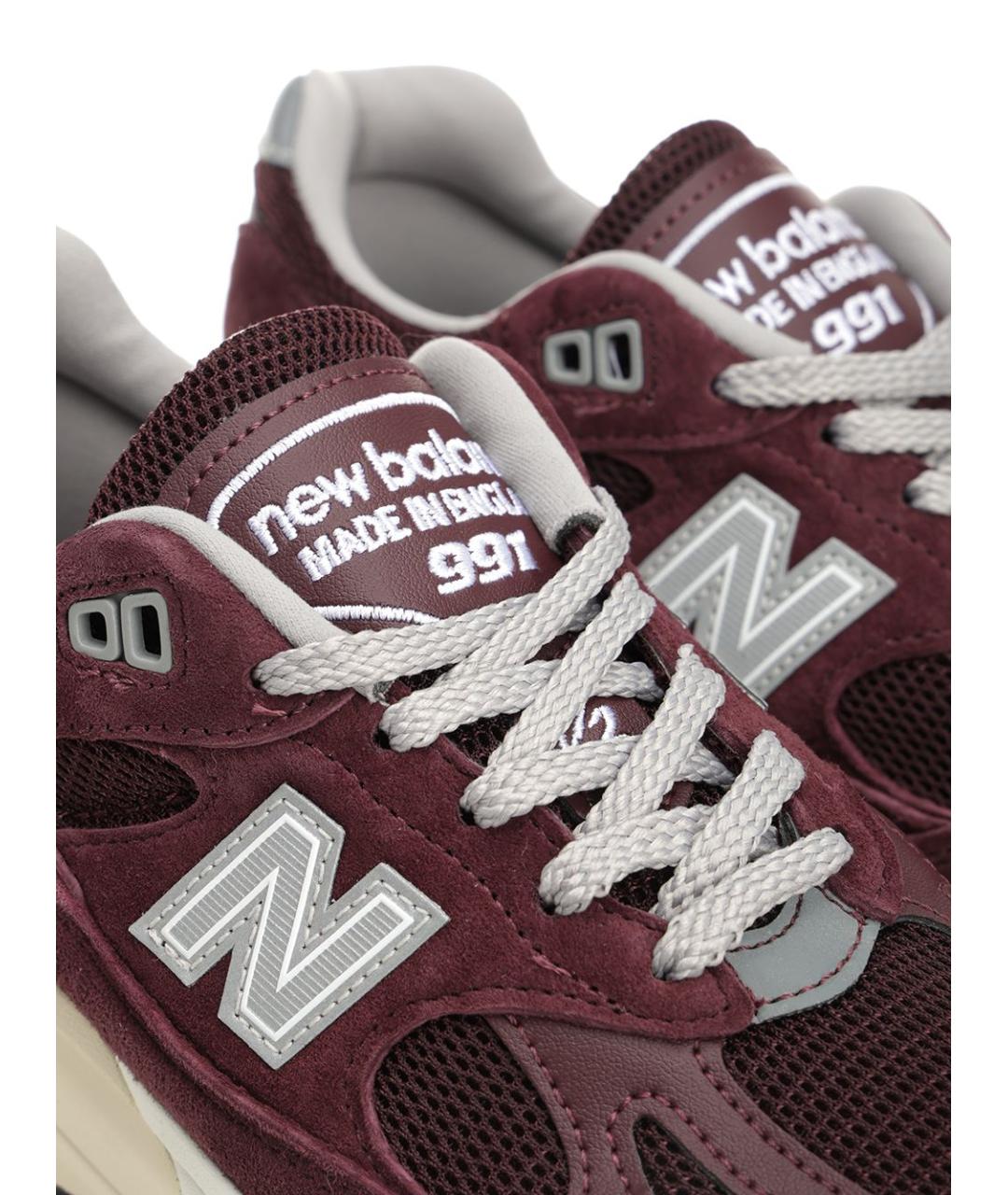 NEW BALANCE Бордовые замшевые кроссовки, фото 6